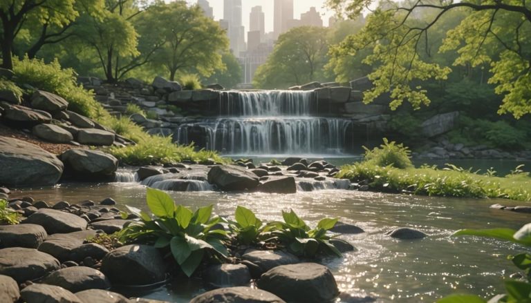 Où se trouvent les chutes d'eau à New York ?